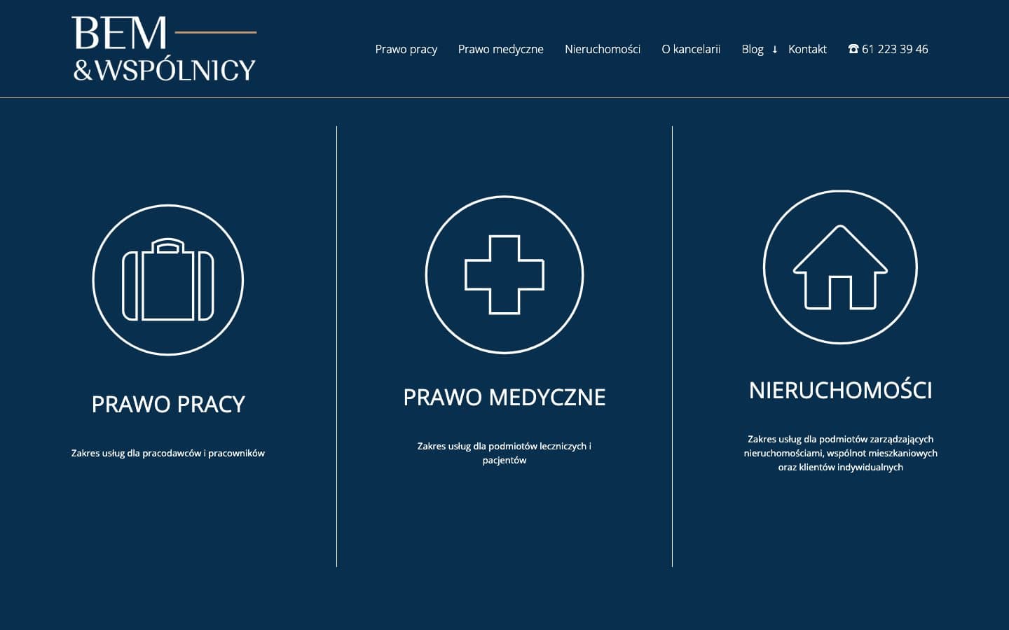 BEM Wspólnicy — website screenshot