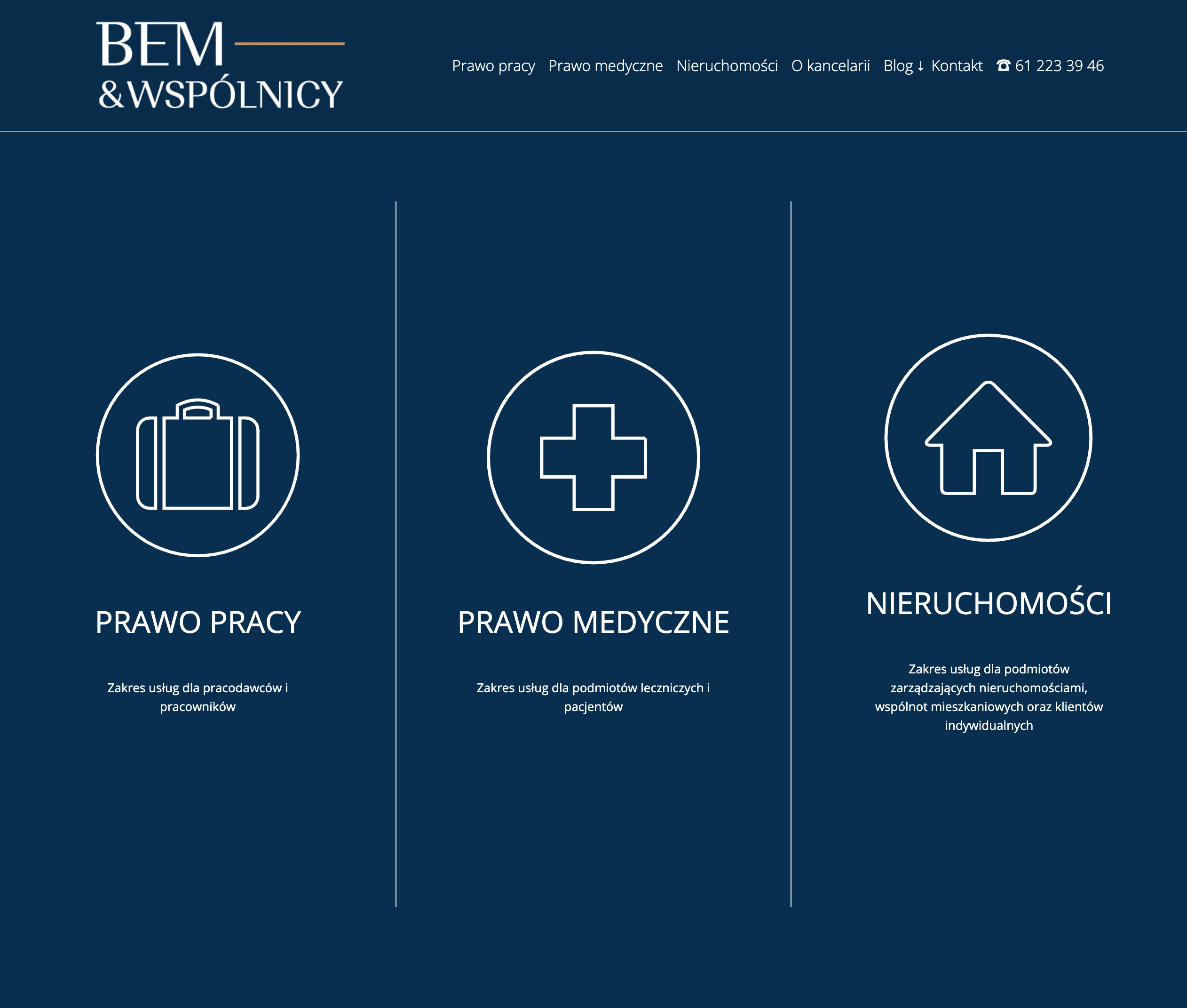 BEM Wspólnicy — website screenshot